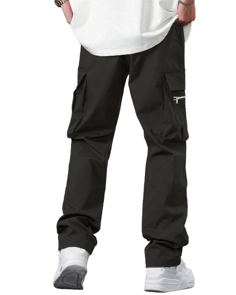 Noble Monk Men's Cargo Pant | Drawstring | Solid Cargo | Multi Pockets Trackpant - Image 3