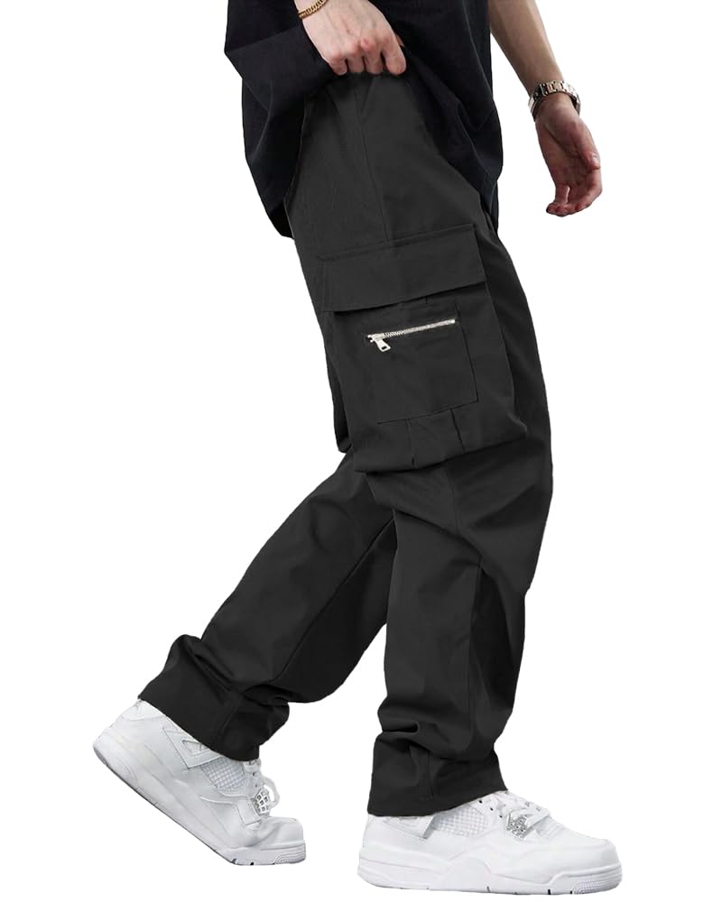 Noble Monk Men's Cargo Pant | Drawstring | Solid Cargo | Multi Pockets Trackpant - Image 4