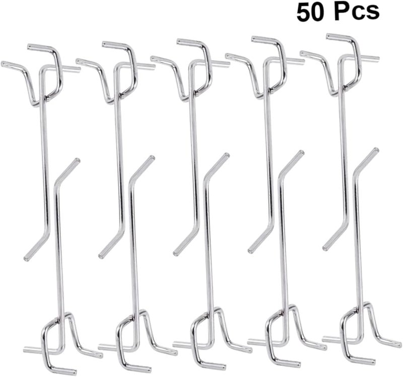 50 قطعة من خطافات الباب البيضاء المثلثة بدون حفر للتعليق في الحمام والمطبخ وخزانة الملابس والمكتب - Image 5