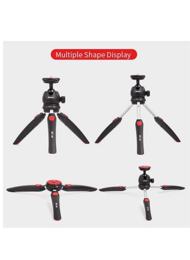 Jmary - Jmary MT-35 - Table Top Mini Portable Fold-able Extendable Tripod Stand for Mobile Phones and DSLR & Digital Cameras - Image 1
