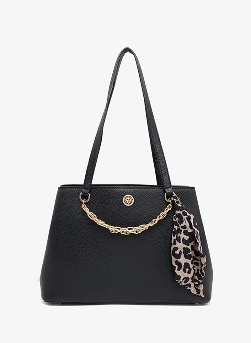 ANNE KLEIN Anne Klein Scarf Detail Shoulder Bag