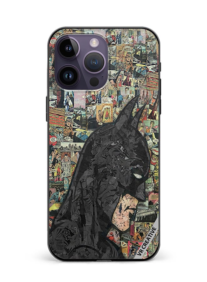VR CREATIVE Protective Case Cover For Apple iPhone 15 Pro Batman Comic Design Multicolour - Image 1