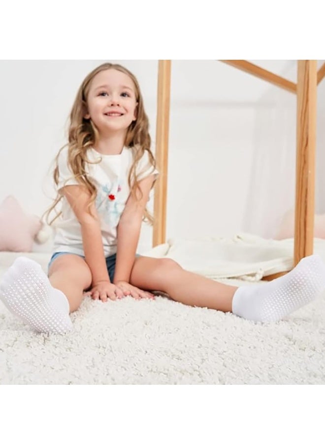 دايتويز ٦ أزواج من جوارب الأطفال القطنية للأطفال الصغار، بقاعدة مانعة للانزلاق، وقصّة قصيرة، للأولاد والبنات، من عمر ٠ إلى ١ سنة - مقاس صغير - Image 5