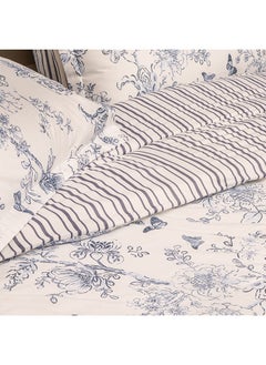 Cottage Cottage icy floral 3pc comforter full blue 160*200  - Image 5