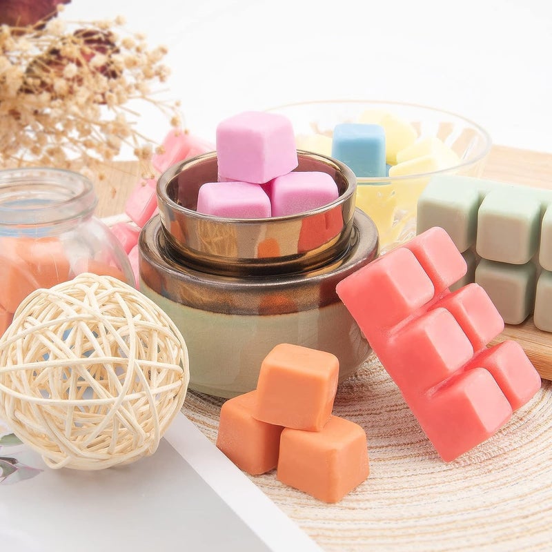 UCC Wax Melts, Soy Wax Cubes for Wax Warmer, Strong Scent Fragrance Wax Tarts, Candle Melts Gift Set, Pumpkin Pie, Cinnamon, Coffee, Vanilla, Lavendar, Rose & Sandalwood - Image 2