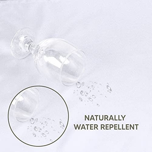 Utopia Kitchen 2 Pack Round Table Cloth [90 Inches, White] Stain and Wrinkle Resistant Tablecloth Washable Polyester Cover for Dining, Buffet Parties, Picnic and Weddings - Image 5