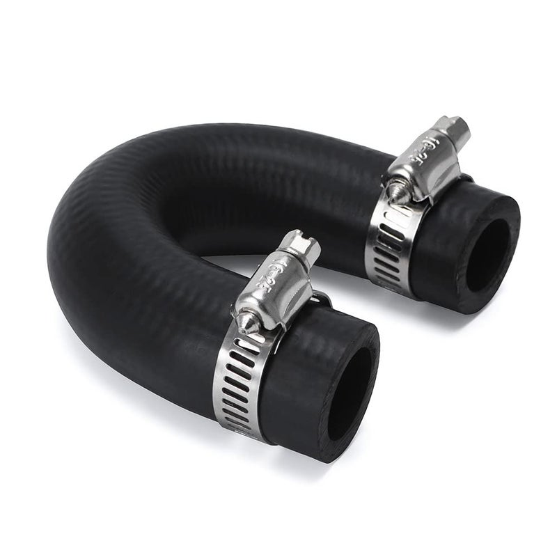 PQY Heater Core Crossover Coolant Hose 5/8" End and 3/4" End with 2PCS Clamps for LS for LT - Image 1