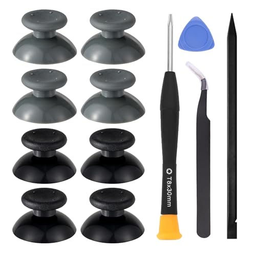 Ikpek 8 Pcs Replacement Thumbsticks for Xbox 360 Controller, Plastic Thumb Stick Joystick Grip Replacement for Xbox 360 Controller Accessories - Image 1