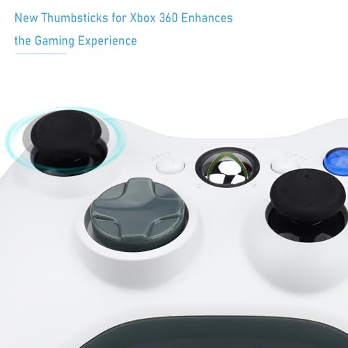 Ikpek 8 Pcs Replacement Thumbsticks for Xbox 360 Controller, Plastic Thumb Stick Joystick Grip Replacement for Xbox 360 Controller Accessories - Image 3