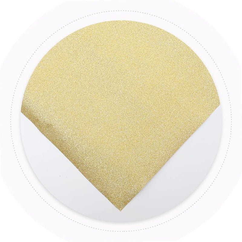 Golden Glitter Wrapping Paper 2 Sheets Non Shedding For Birthday Party Seasonal Events - Image 5