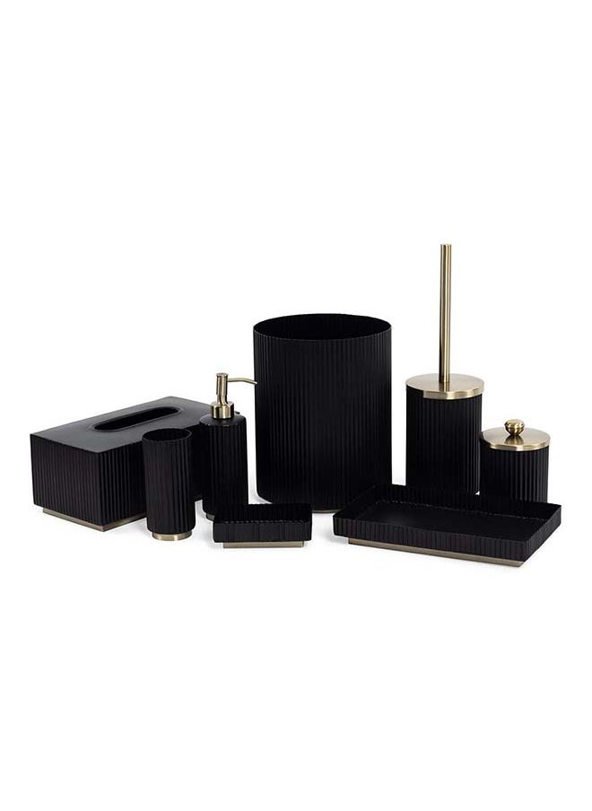Prestige Soap Dish, Black & Gold - 12.5x8 cm
