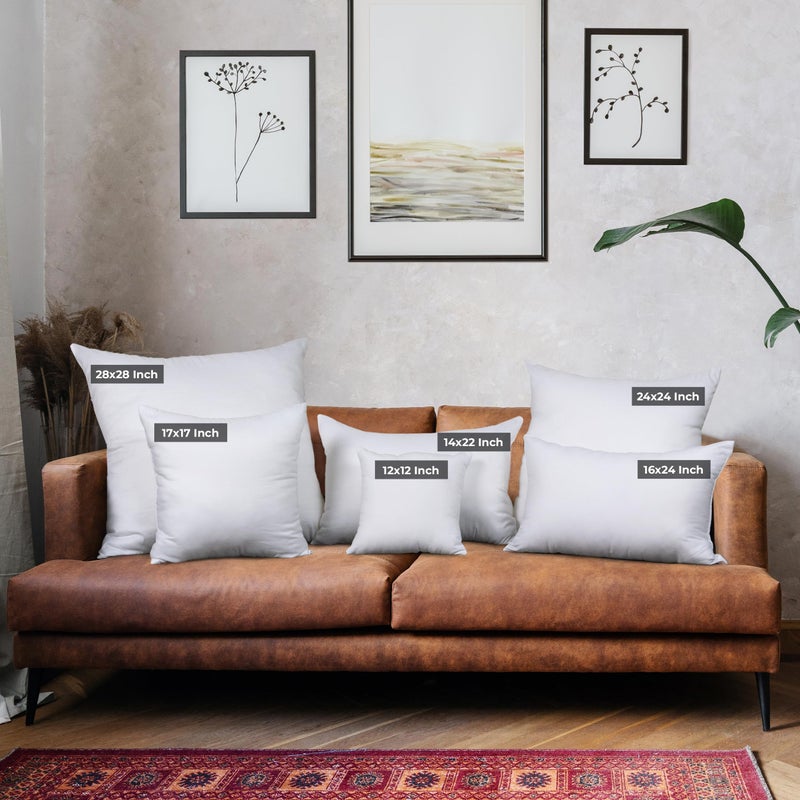 Utopia Bedding Throw Pillows (Set of 4  White)  12 x 12 Inches Pillows for Sofa  Bed and Couch Decorative Stuffer Pillows - Image 2