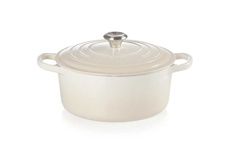 Le Creuset Le Creuset Enameled Cast Iron Signature Round Dutch Oven 35 qt  Meringue