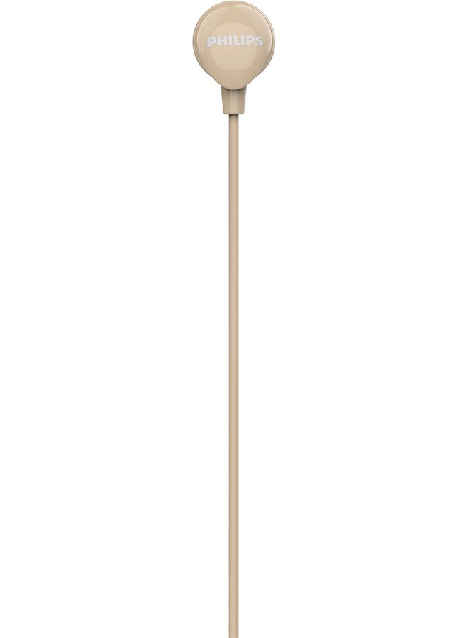 Philips Renewed - TAE1159GD/00 Wired In-Ear Earphones with Noise Cancellation and Inline Mic - Gold - Image 3