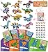 Colplay 24 Packs Valentines Day Gifts for Kids ClassroomDinosaur Building Blocks with Valentines Day Cards for Kids School Stickers Exchange Valentines Party Favors Boxes for Boys Girls - Image 3
