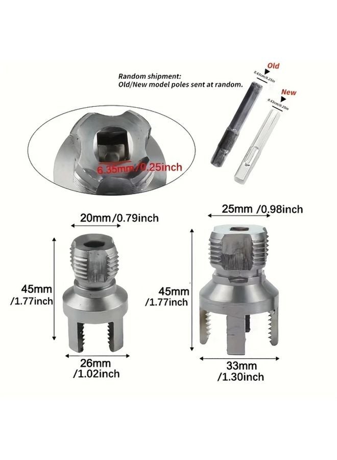 2025 New 2 Piece Fine Iron Thread Cutting Tool Set For PVC Pipes 1 2 and 3 4 Inch - Image 5