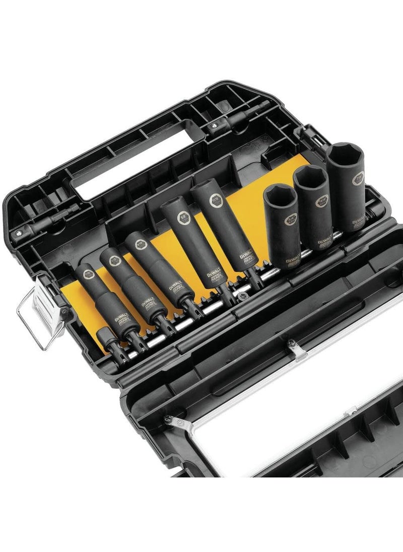 DEWALT DEWALT Impact Socket Set, SAE, 1/2-Inch, 10-Piece (DW22812)  - Image 2