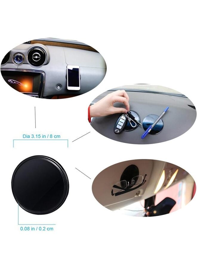 10pack Sticky Pads Removable Silicone Anti-slip Gel Pads Magic Gel Mat Stick to Car Dashboard Glass Mirrors Metal Tile Wall Kitchen Cell Phone Stand Recipe Holder Non-Slip Rug - Image 2