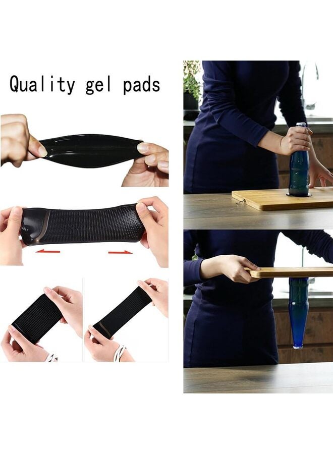 10pack Sticky Pads Removable Silicone Anti-slip Gel Pads Magic Gel Mat Stick to Car Dashboard Glass Mirrors Metal Tile Wall Kitchen Cell Phone Stand Recipe Holder Non-Slip Rug - Image 4