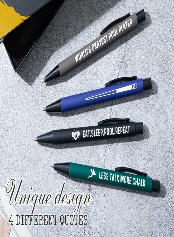 InnoBeta Billiards Gifts for Men, Ballpoint Pen Set of 4 - Image 3