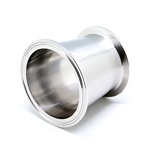 QiiMii Sanitary Tri clamp Concentric Reducer Tri Clamp Clover Fittings Stainless Steel 304 Reducer (Size: 2.5 Inch x 2 Inch) - Image 4