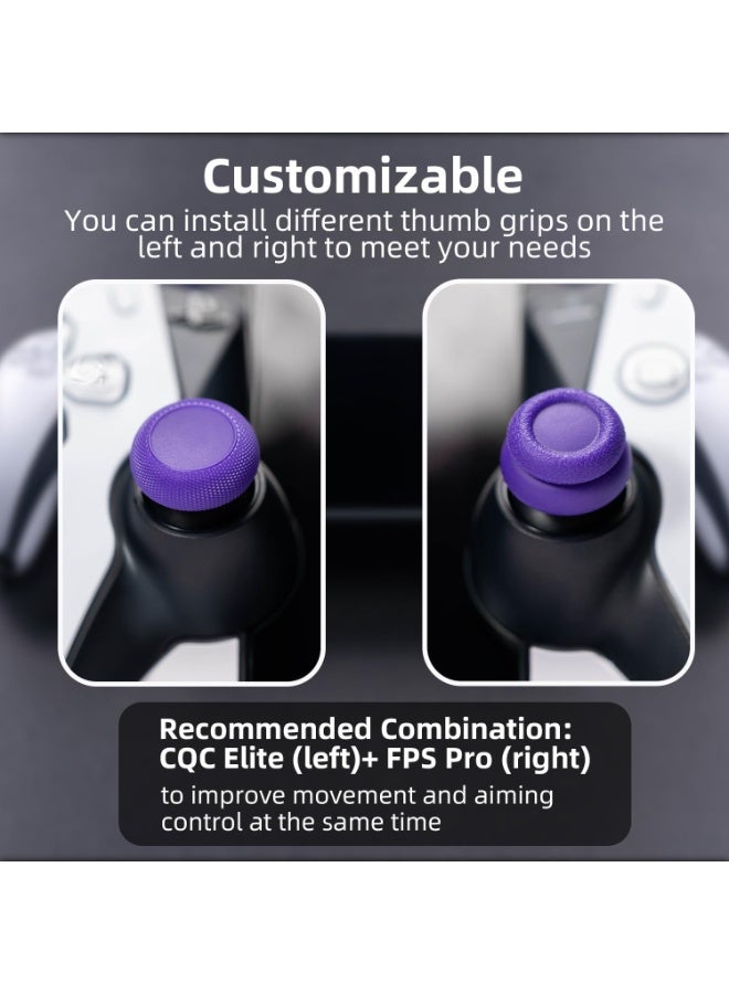 fantasize 6pcs Thumb Grips, Black Joystick Caps for Playstation Portal, PS5 Analog Stick Covers - Image 2