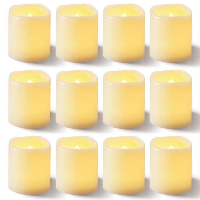 100PACK FLICKERING FLAMELESS VOTIVE CANDLES 200HOUR ELECTRIC FAKE CANDLES BATTERY OPERATED LED TEALIGHT FOR WEDDING OUTDOOR TABLE FESTIVAL WARM WHITEBATTERY INCLUDED
