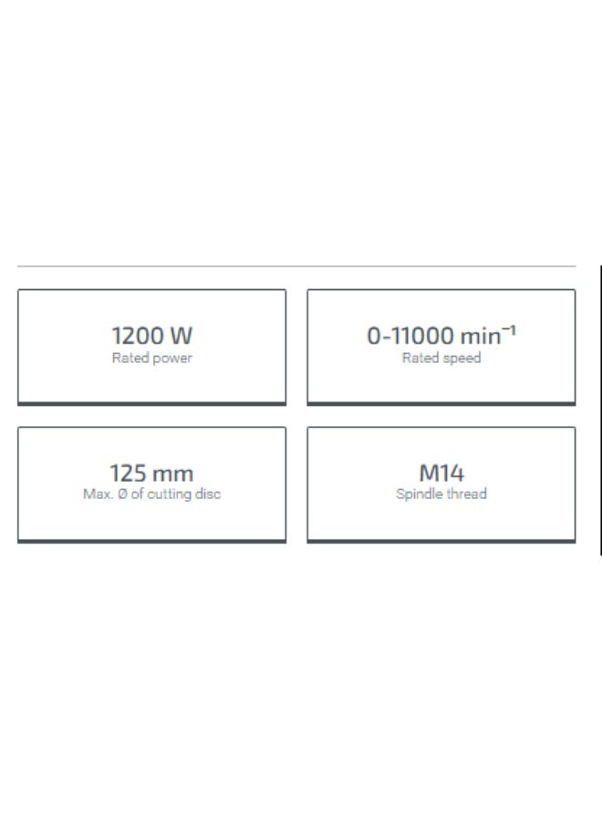 كراون صاروخ قطعيه كراون 5 بوصه 1200 وات يد طويلة موديل CROWN – CT13506 - Image 2
