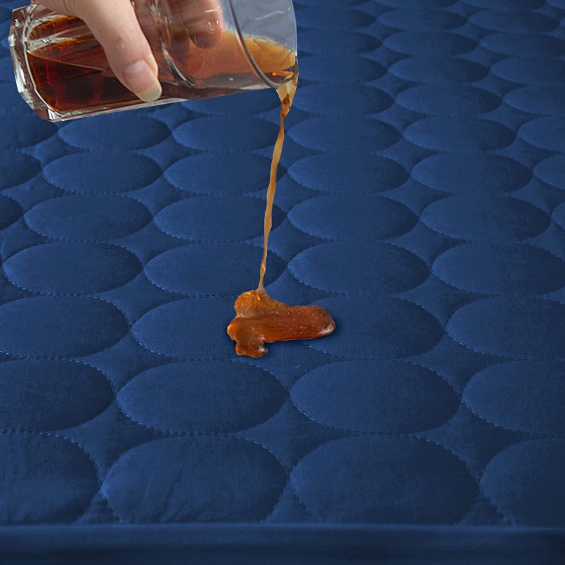 Biloban Navy Blue Crib Mattress Protector 2 Pack, Waterproof, Quilted, Absorbent, Noiseless, Durable Mattress Cover, Perfect Fit for Toddler Bed - Image 3