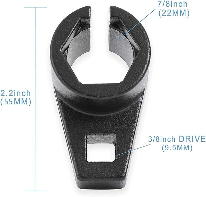 Premium Offset Oxygen Sensor Socket, 3/8-Inch Drive, 7/8-Inch (22mm) Wire Gate Accesses Sensor from The Side to Prevent Wire Damage Universal, for Most Models of Cars - Image 5