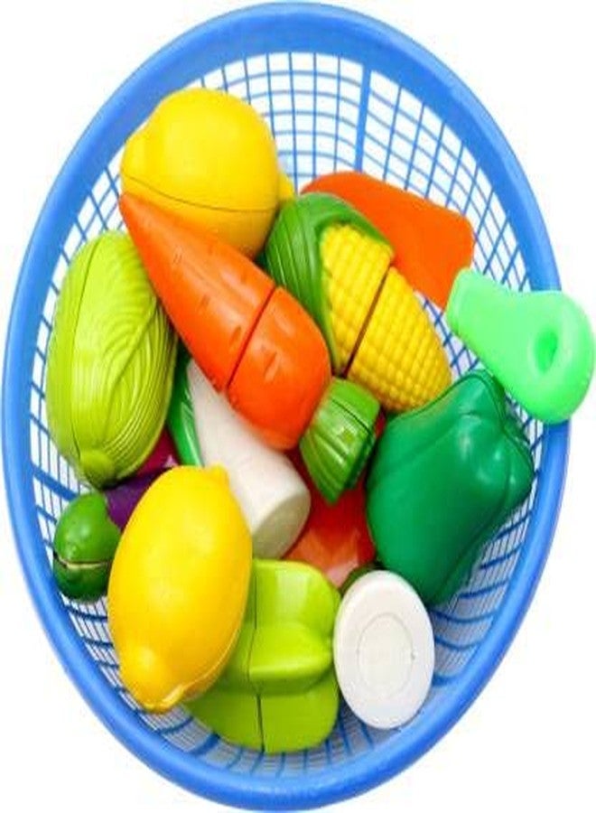 ROSEFAIR Realistic Fruit & Vegetable Toy for Kids Toy with Basket Girls Pretend Play Toy for Kids - Image 1
