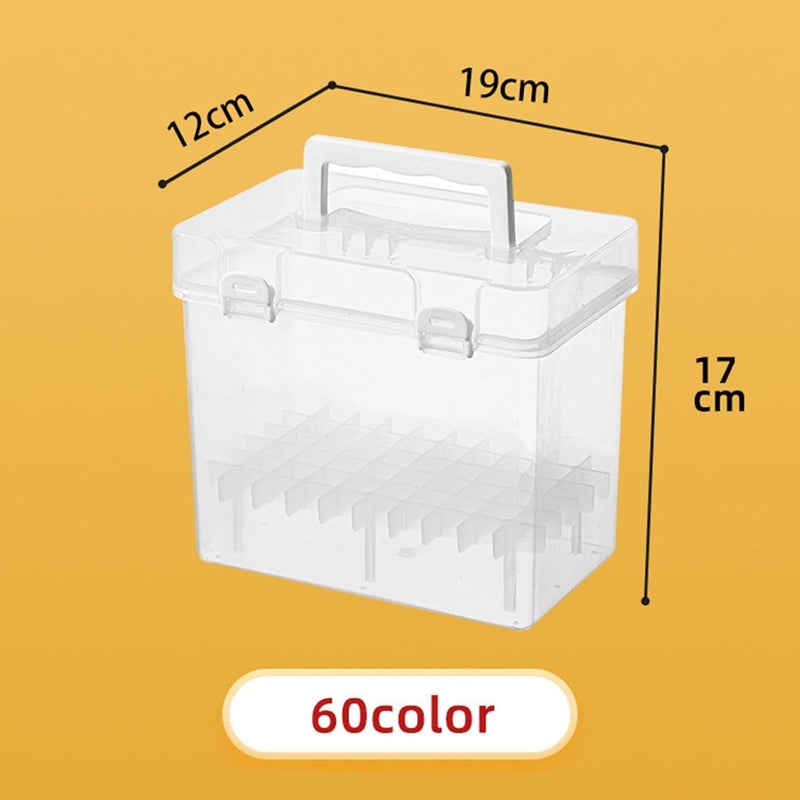 Fast warehouse picking Marker Box Storage Case Organizer with Separate Slots Foldable Hard Material with Handle Suitable for Drawing Office Home Outdoor V, 60 Slots One piece build Multiple sizes Assorted natural tone picks Riyadh Jeddah Dammam ship Low dust buildup Storage transit efficiency build Global mainstream design picks Wear resistant upgraded material Global upgraded practical design Nationwide warehouse layout Ready order processing Temp & permanent project compatible Natural material Pre-sale confirmed stock Upgraded general material Custom sizing alternatives Anti topple design All-scene compatible build Cost saving design picks Wide range usage design Wide use selected material Cost saving user oriented build Classified organized storage Gulf approved global quality - Image 4