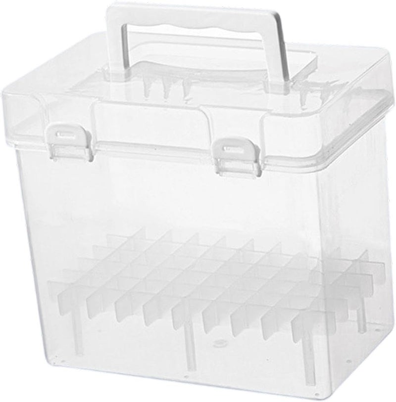 Fast warehouse picking Marker Box Storage Case Organizer with Separate Slots Foldable Hard Material with Handle Suitable for Drawing Office Home Outdoor V, 60 Slots One piece build Multiple sizes Assorted natural tone picks Riyadh Jeddah Dammam ship Low dust buildup Storage transit efficiency build Global mainstream design picks Wear resistant upgraded material Global upgraded practical design Nationwide warehouse layout Ready order processing Temp & permanent project compatible Natural material Pre-sale confirmed stock Upgraded general material Custom sizing alternatives Anti topple design All-scene compatible build Cost saving design picks Wide range usage design Wide use selected material Cost saving user oriented build Classified organized storage Gulf approved global quality - Image 1