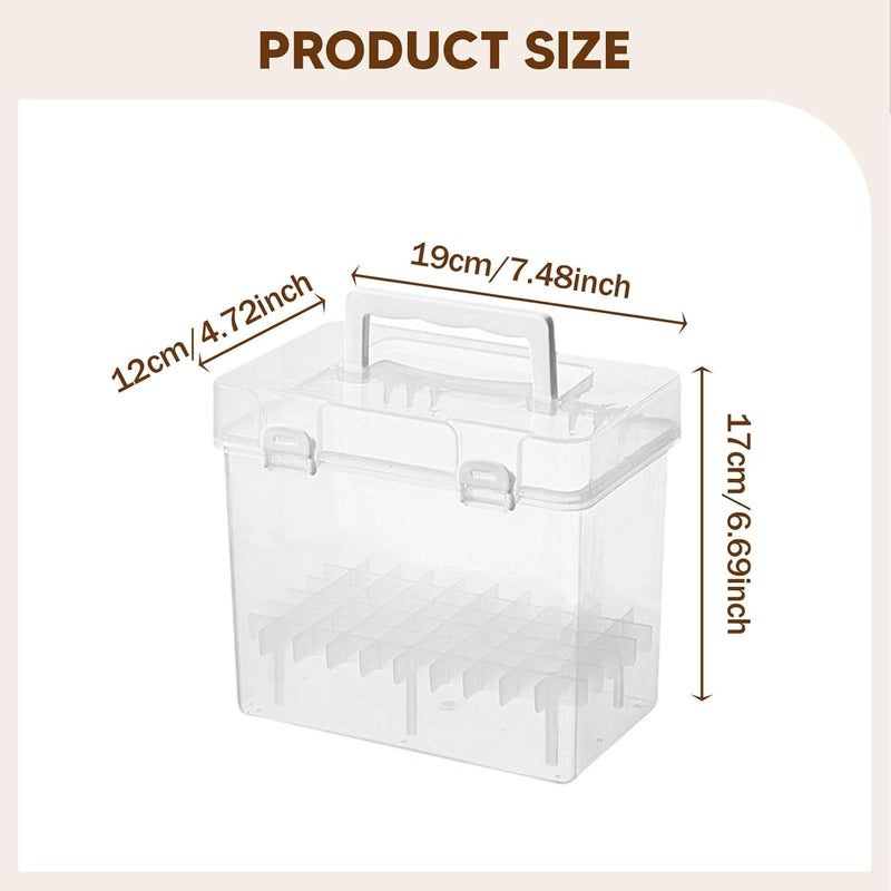 Fast warehouse picking Marker Box Storage Case Organizer with Separate Slots Foldable Hard Material with Handle Suitable for Drawing Office Home Outdoor V, 60 Slots One piece build Multiple sizes Assorted natural tone picks Riyadh Jeddah Dammam ship Low dust buildup Storage transit efficiency build Global mainstream design picks Wear resistant upgraded material Global upgraded practical design Nationwide warehouse layout Ready order processing Temp & permanent project compatible Natural material Pre-sale confirmed stock Upgraded general material Custom sizing alternatives Anti topple design All-scene compatible build Cost saving design picks Wide range usage design Wide use selected material Cost saving user oriented build Classified organized storage Gulf approved global quality - Image 3