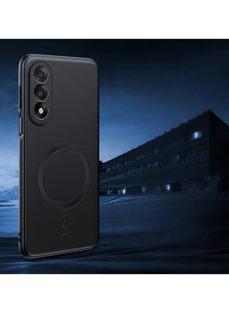 general For one plus ACE5 ultra magnetic suction vegan leather phone case lens full package thin anti-drop protection case - Image 1