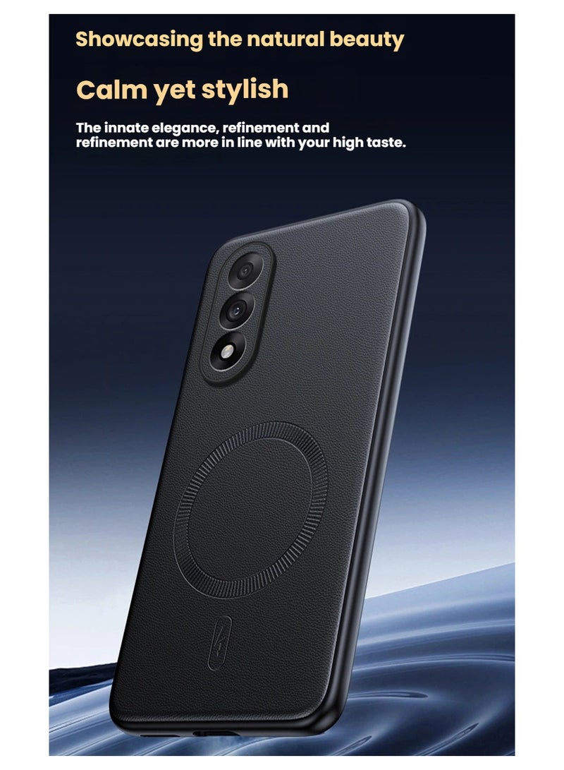 general For one plus ACE5 ultra magnetic suction vegan leather phone case lens full package thin anti-drop protection case - Image 2