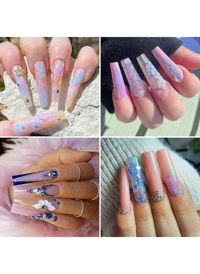 ranrose - 120Pcs Extra Long Half Nail Tips C Curvexxl Super Long Half Cover Deep C Curve False Nails 12 Sizes Tapered Square Nail Tips Press On Nails With Box - Image 1