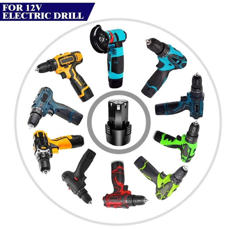 MLD MLD Universal Replacement 12V Cordless Drill Battery for Replacement Battery for Cordless Drill BTRT301 Material Plastic12V5 pcs  - Image 3