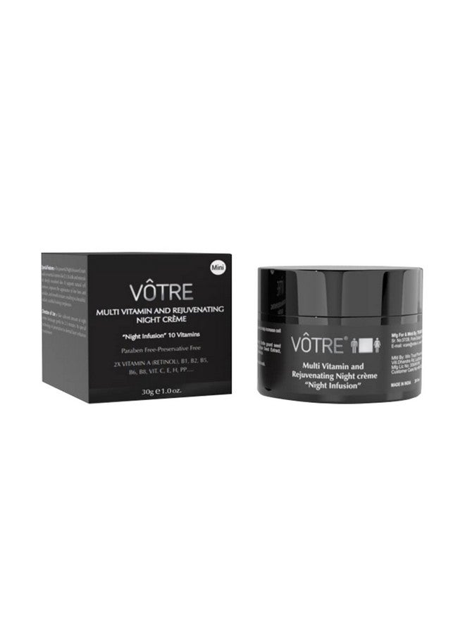 Votre Mini Multi Vitamin And Rejuvenating Night Crème Night Infusion 10 Vitamins, 30Gms - Image 1