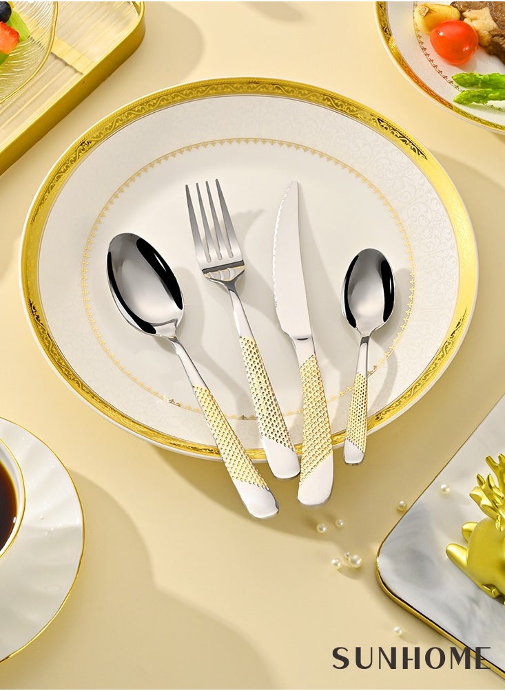 Stainless Steel Cutlery Set Gold 24 Pieces - pzsku/Z0A89A4EEF18E1B515246Z/45/_/1728711651/b2470a57-4499-47b2-8393-ec6432bcfb34