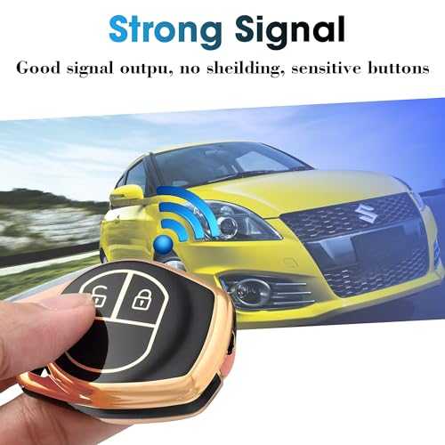OTO2EYE TPU Car Key Cover for Maruti Suzuki Alto | Baleno | Celerio | Ciaz | Swift Dzire | Ertiga | Ignis | Ritz | S-Cross | S-Presso | Swift | SX4 | XL6 | Vitara Brezza | Wagon R 2 Button Key Cover - Image 5
