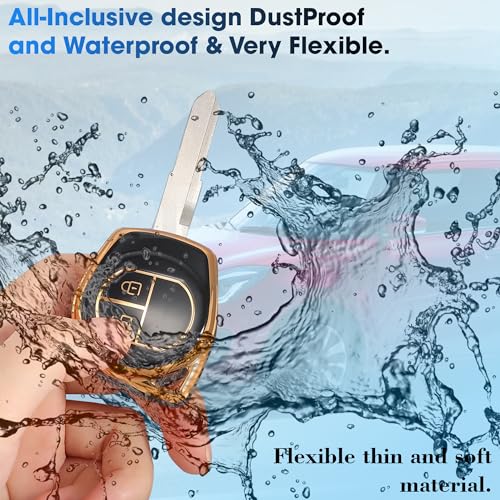 OTO2EYE TPU Car Key Cover for Maruti Suzuki Alto | Baleno | Celerio | Ciaz | Swift Dzire | Ertiga | Ignis | Ritz | S-Cross | S-Presso | Swift | SX4 | XL6 | Vitara Brezza | Wagon R 2 Button Key Cover - Image 4