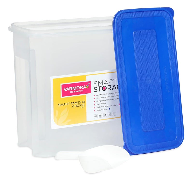 Varmora DSTG0336+Scoop x2pcs Plastic Container - 15 kg, Pack of 2, Clear - Image 4