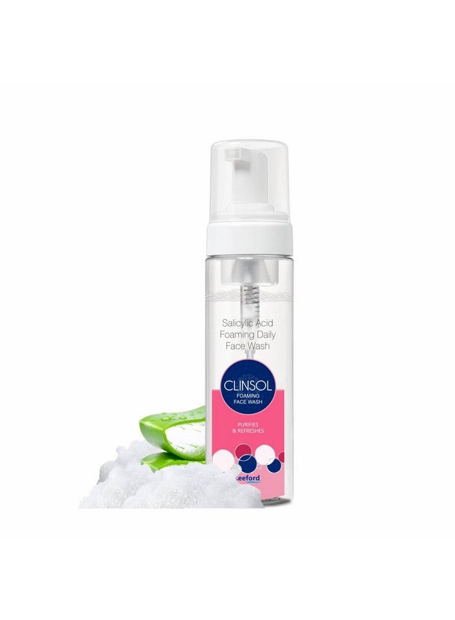Leeford Clinsol 1% Salicylic Acid Foaming Face Wash For Men & Women, 60Ml - With Glycolic Acid | Anti Acne/Pimple Facewash For Acne Prone & Oily Skin - Image 1