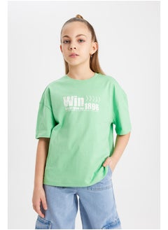 Girl Relax Fit Knitted Short Sleeve Body