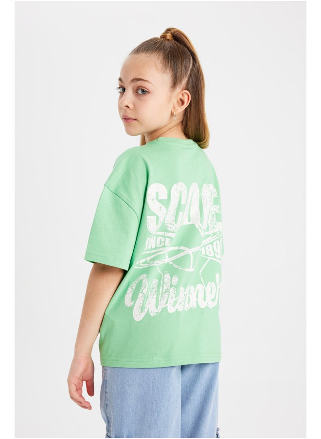 DeFacto - Girl Relax Fit Knitted Short Sleeve Body - Image 1