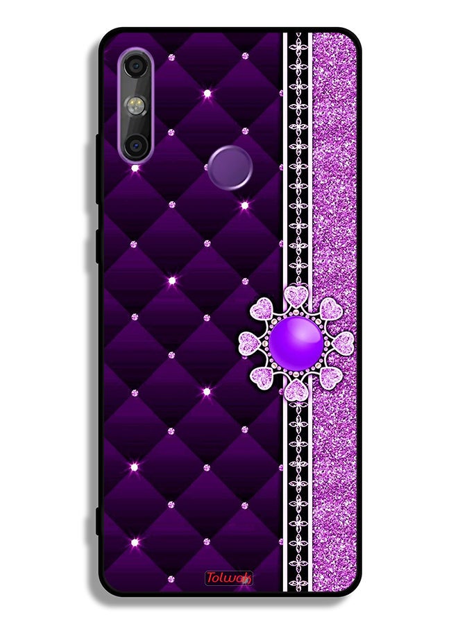 Tolwak Huawei Enjoy 20e Protective Case Cover Glitter Hearts - Image 2