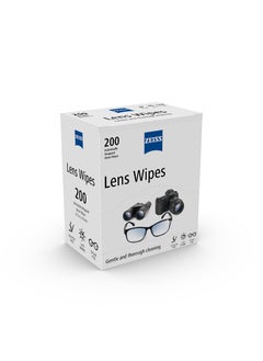 Zeiss Lens Cleaner Wipes For Glasses Cameras And Binoculars Disposable Cloths In Sachets Spectacle Cleaning On The Go Pack Of 200  - Image 2