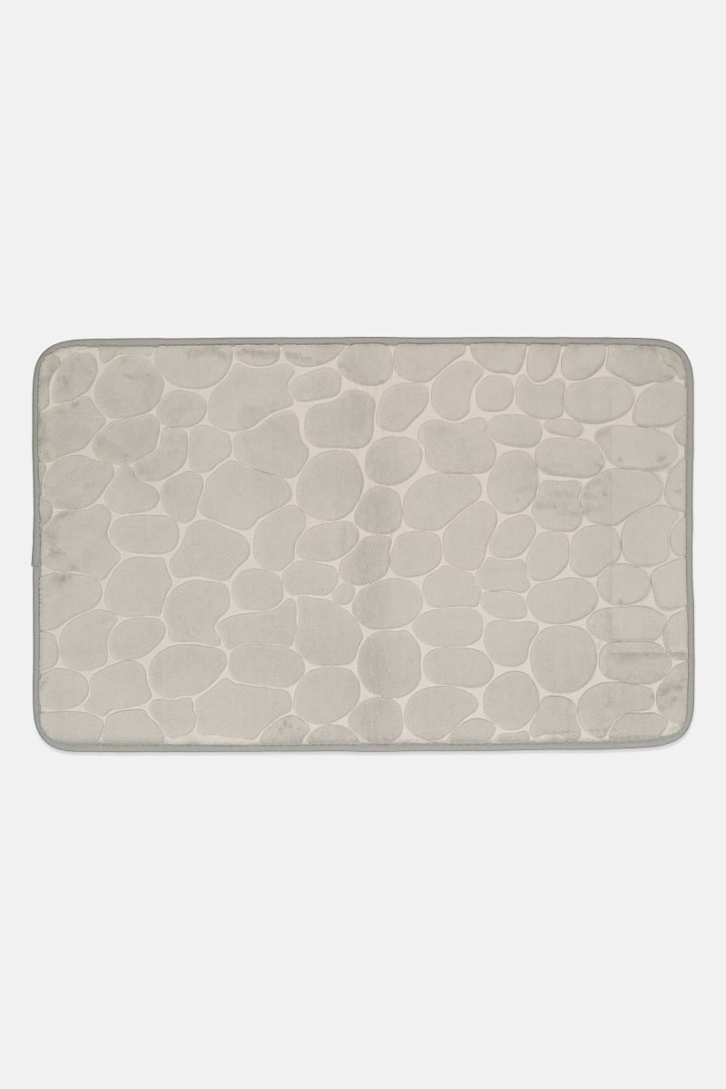 Bebe Home Absorbent Soft Bathroom Mat, Light Grey - Image 1
