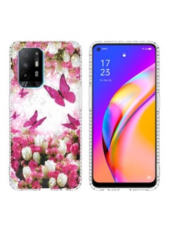 HuHa Case Cover For OPPO A94 4G / F19 Pro / Reno5 F / Reno5 Lite 2.0mm Airbag Shockproof TPU Phone Case Dancing Butterflies 